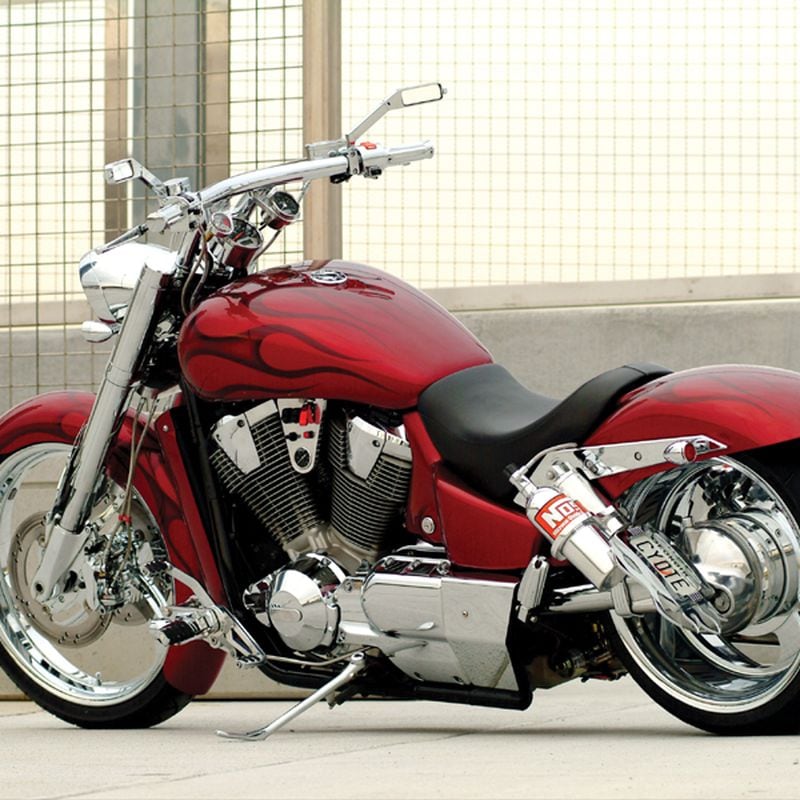 Honda VTX1800 Motorcycle on Nitrous Motorcycle Cruiser