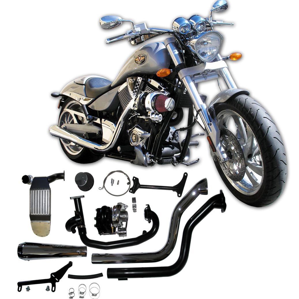 Bolt On Turbo Kit for Hottest Victory Machines Motorcycle Cruiser