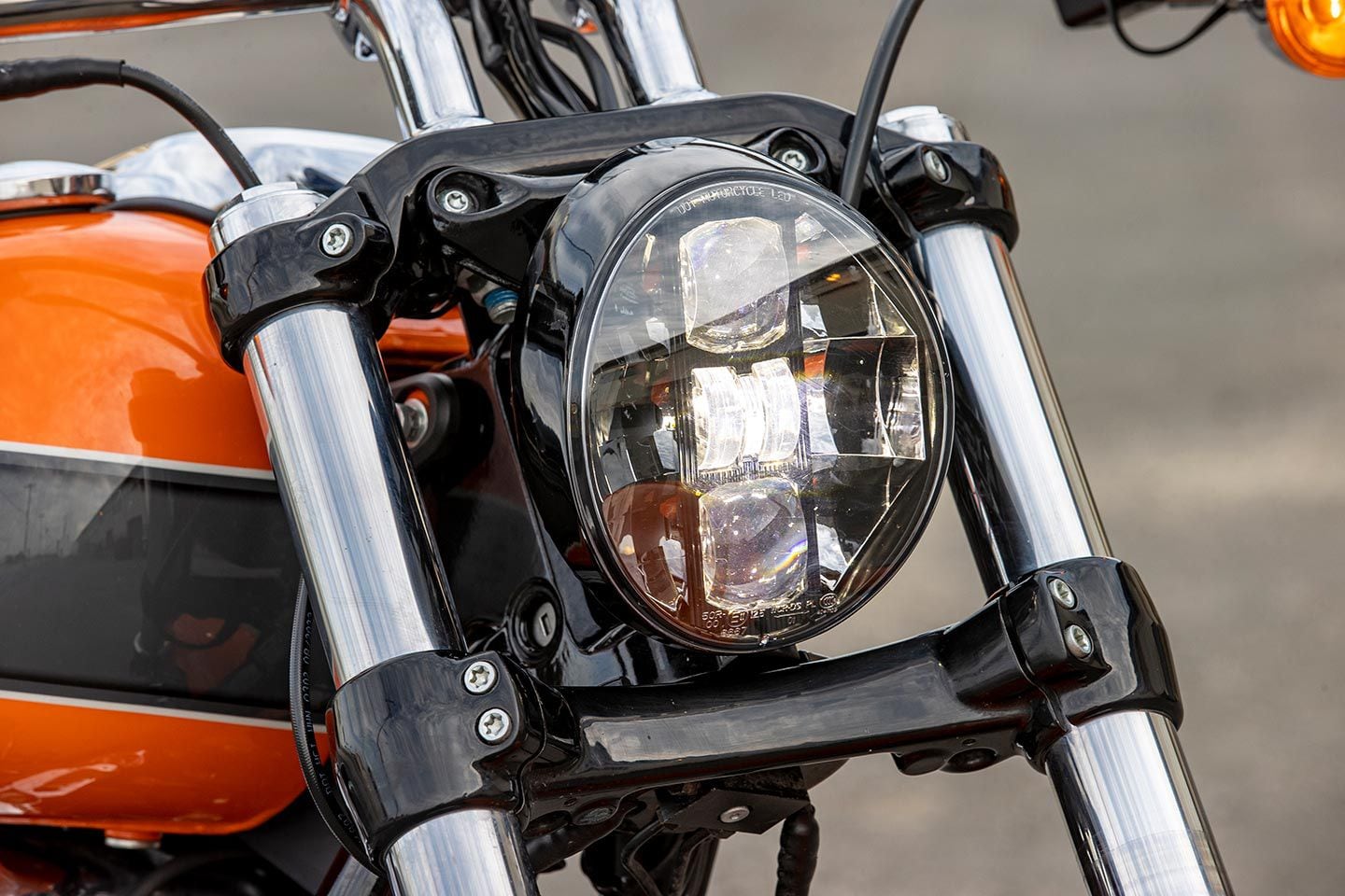 The headlight is an all LED unit.