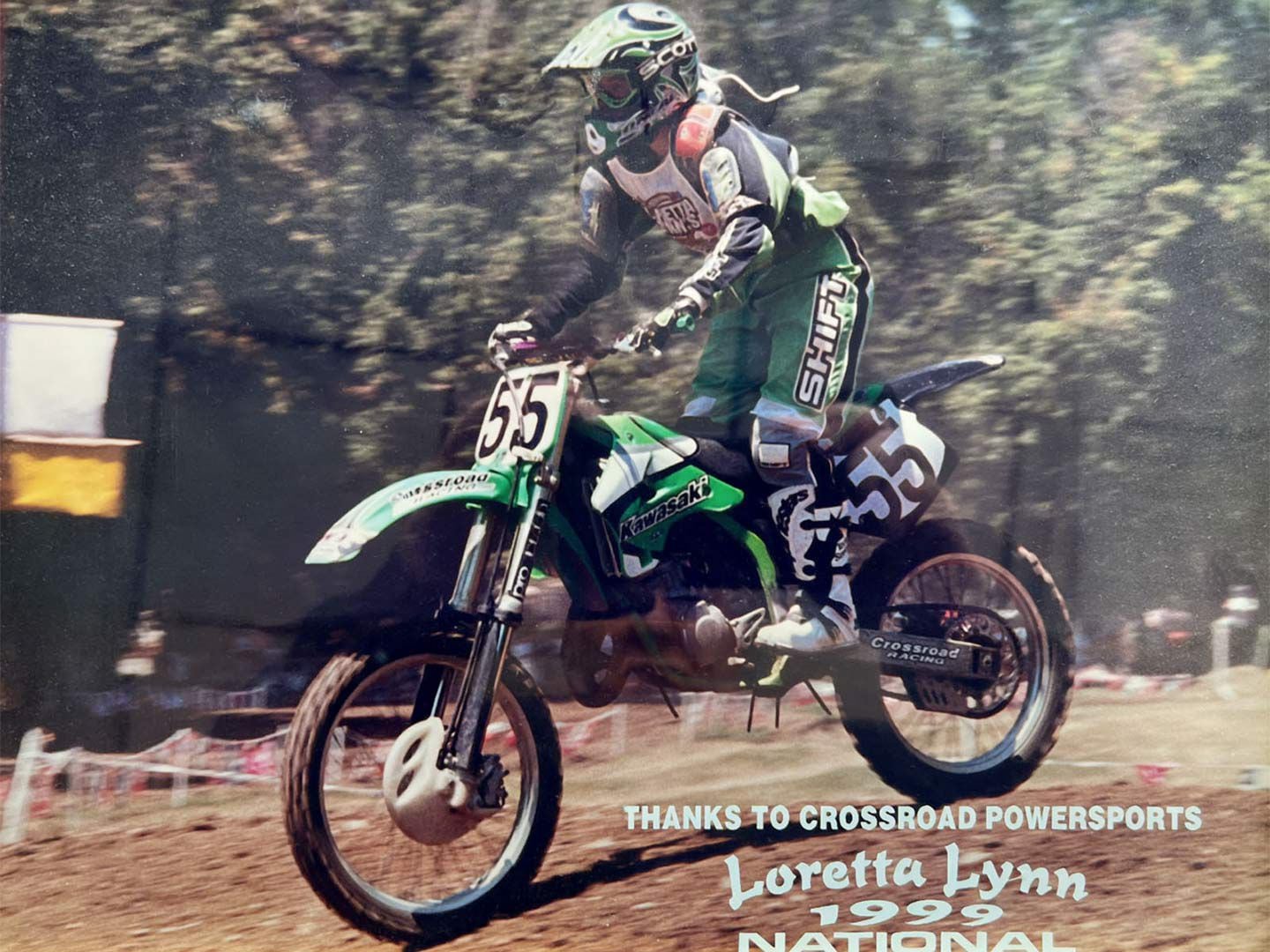 Mariel Osner at the Loretta Lynn 1999 amateur national motocross championships.