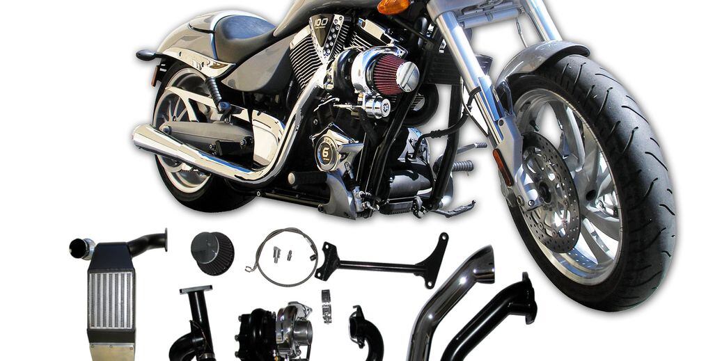 Bolt On Turbo Kit for Hottest Victory Machines Motorcycle Cruiser