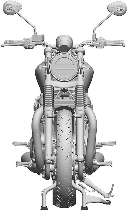 Double-cradle chassis design is likewise similar, with the same general layout as the standard Bonneville.