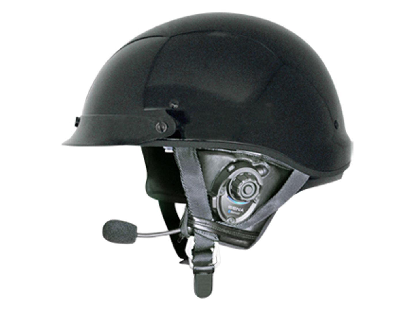 Half best sale helmet headset