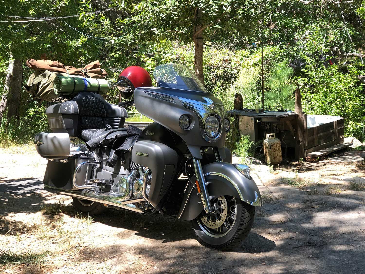 The 2020 Indian Roadmaster has the classic style fairing, while the Limited and Dark Horse are equipped with the fairing we saw updating the Chieftain line in 2019.