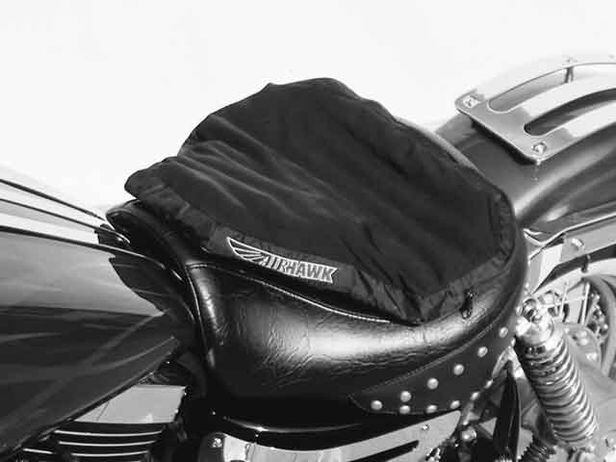 Added Motorcycle seat cushion on a budget 