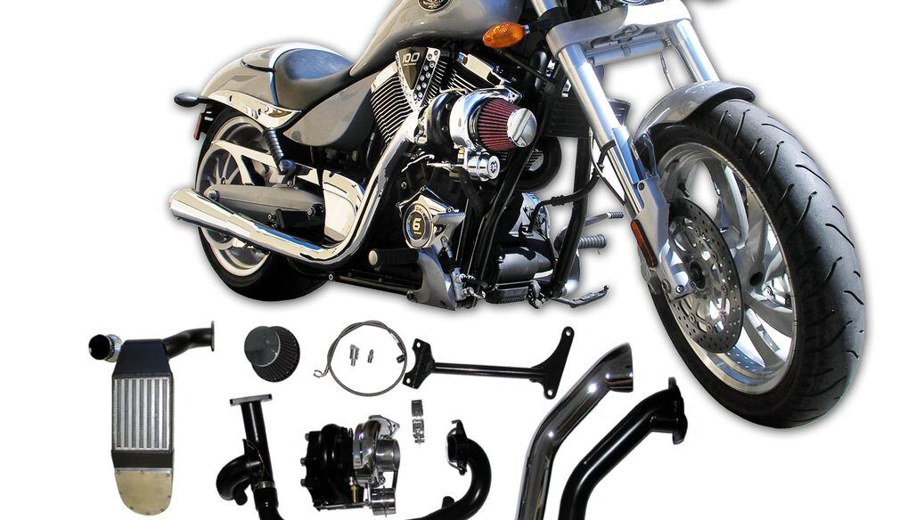 Bolt On Turbo Kit for Hottest Victory Machines Motorcycle Cruiser