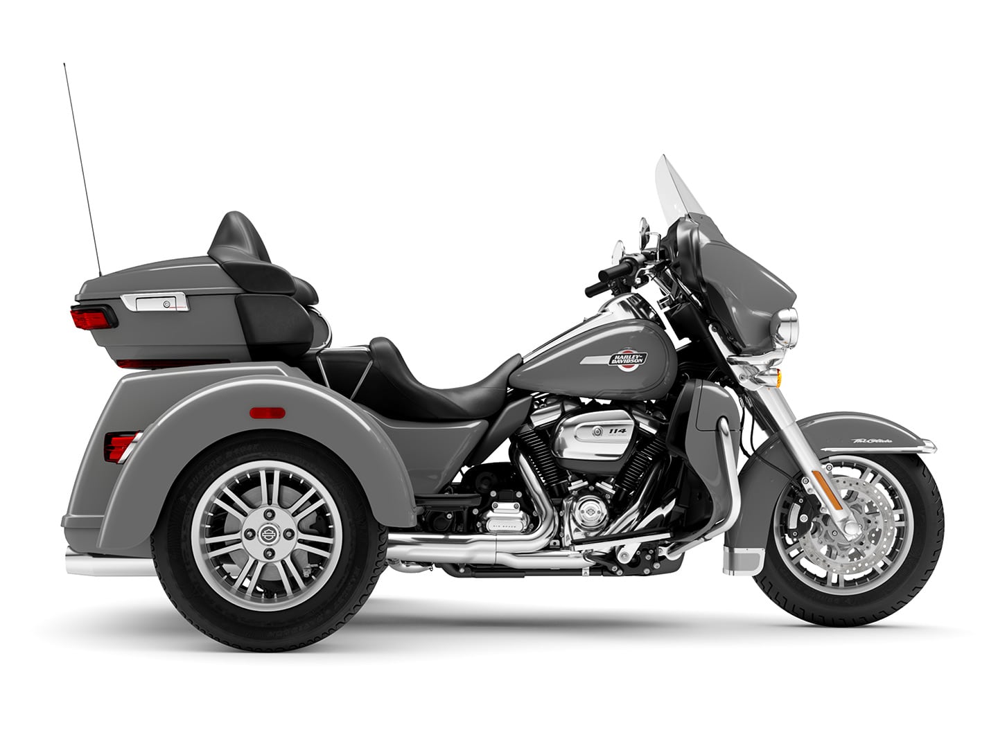 The 2024 Tri Glide Ultra: a three-wheeled Ultra Limited. One could make the case it’s the ultimate in H-D long-distance touring.