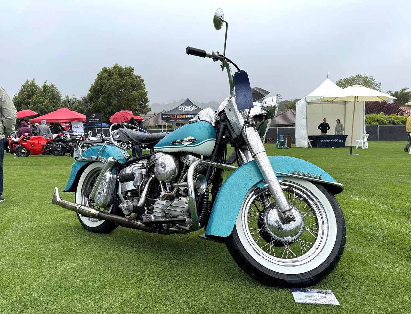 Jason McElroy’s 1964 Harley-Davidson FLH took home the second place award in the American class.