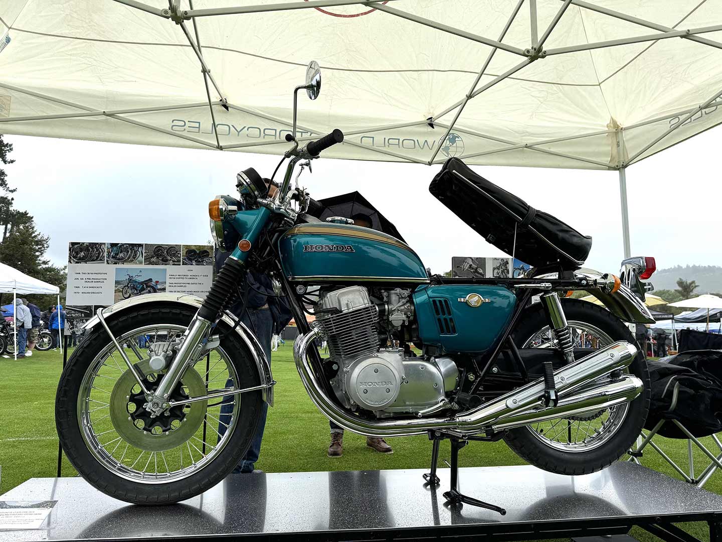 OK, so not a cruiser, but talk about rare. This one-of-one 1968 Honda CB750 brought by Vic World was awarded Best of Show.
