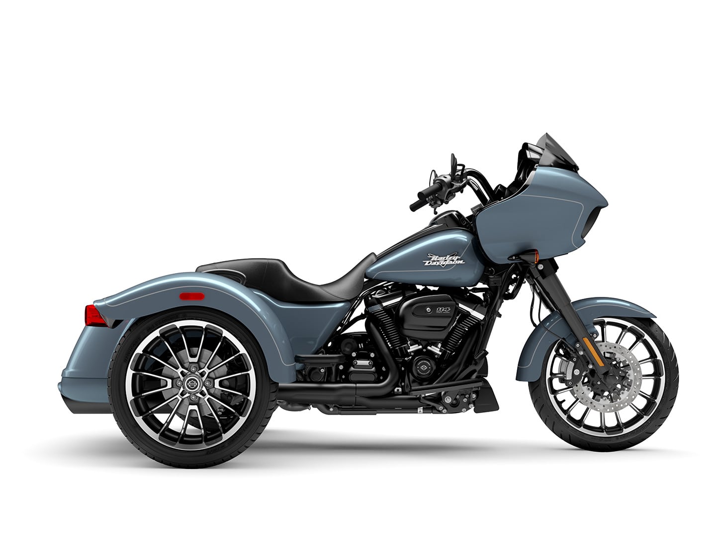 The Road Glide 3 in Sharkskin Blue ($1,000 extra).