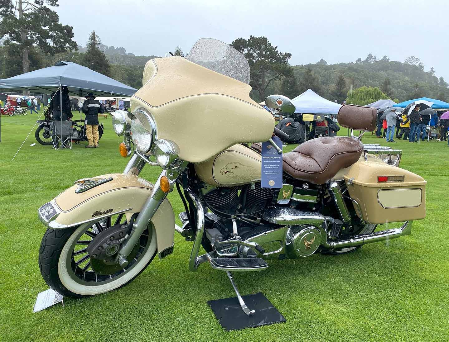 First Place, American was given to John Ventura’s 1979 Harley-Davidson Electra Glide.