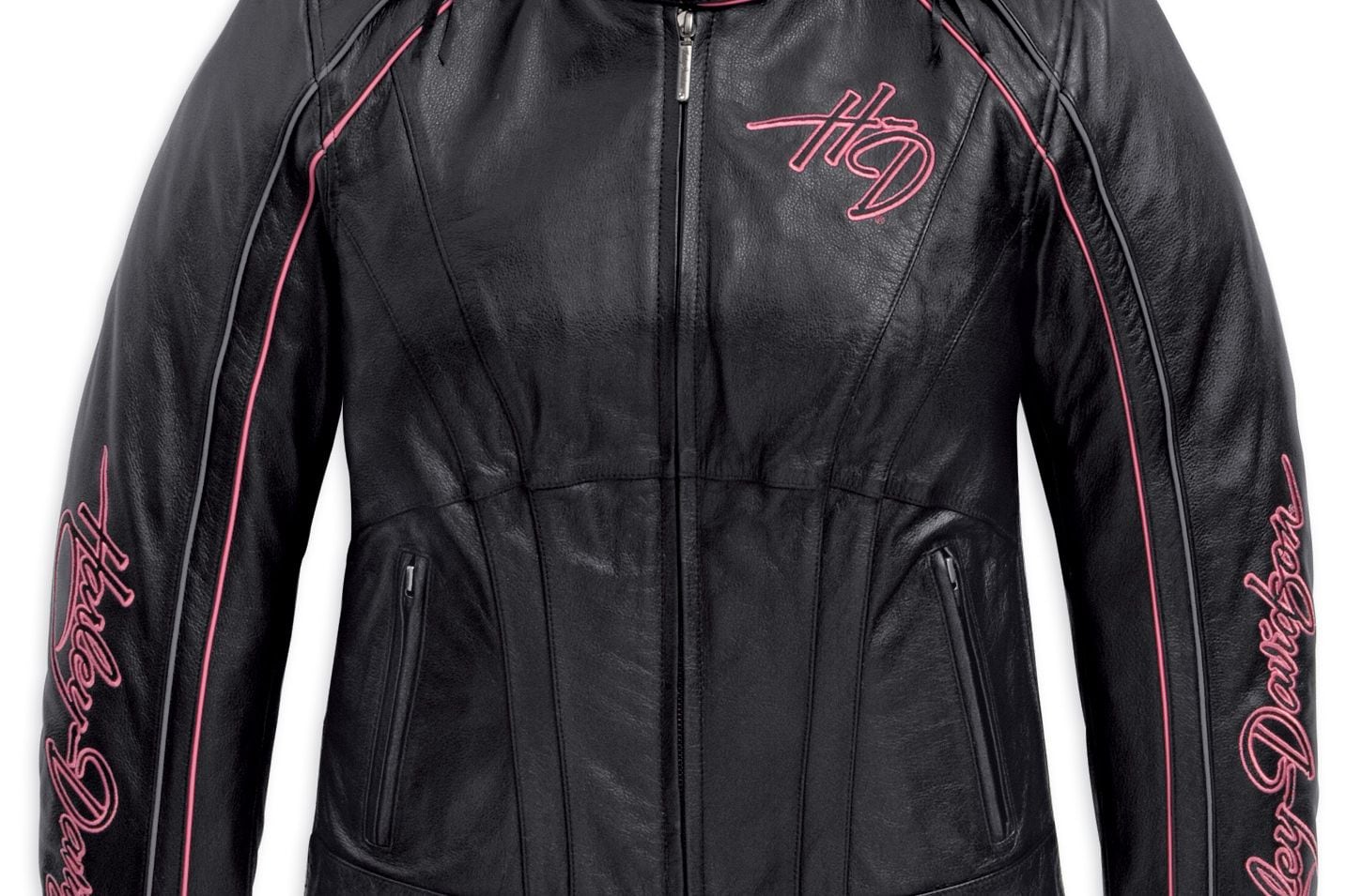 Harley davidson pink label leather jacket hotsell